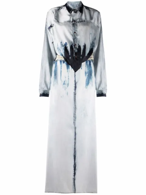 Diesel vestido con estampado trompe l'oeil