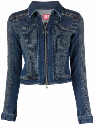 Shop Diesel De-Light-FS denim jacket 