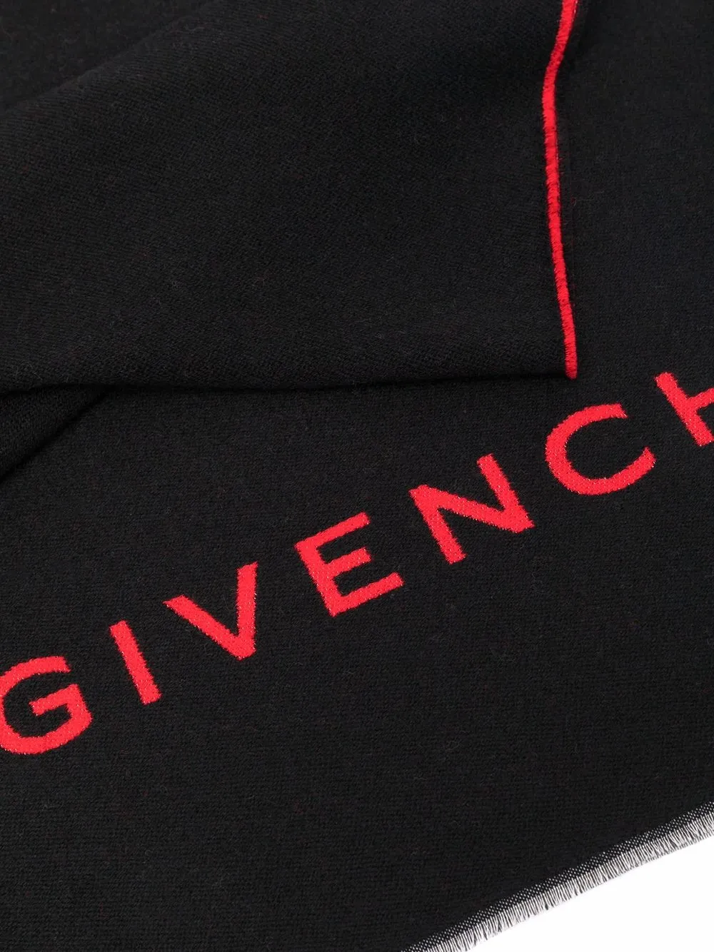 фото Givenchy шерстяной шарф с логотипом