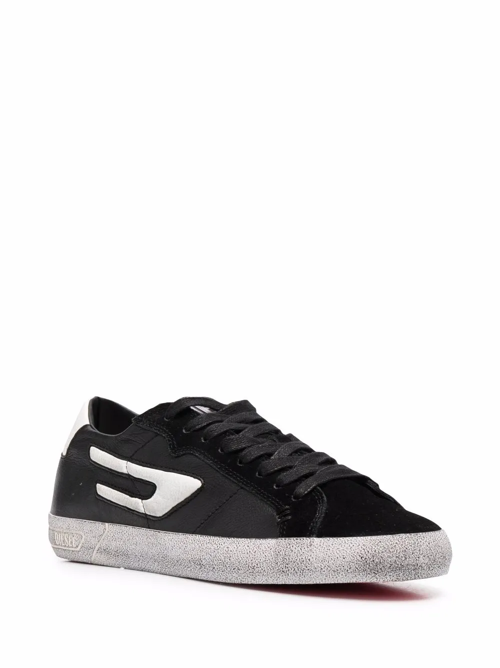 Diesel Leroji sneakers met gerafeld-effect - Zwart