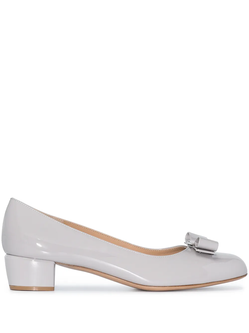 Ferragamo Vara 30mm ballet pumps | Neutrals | Image 1