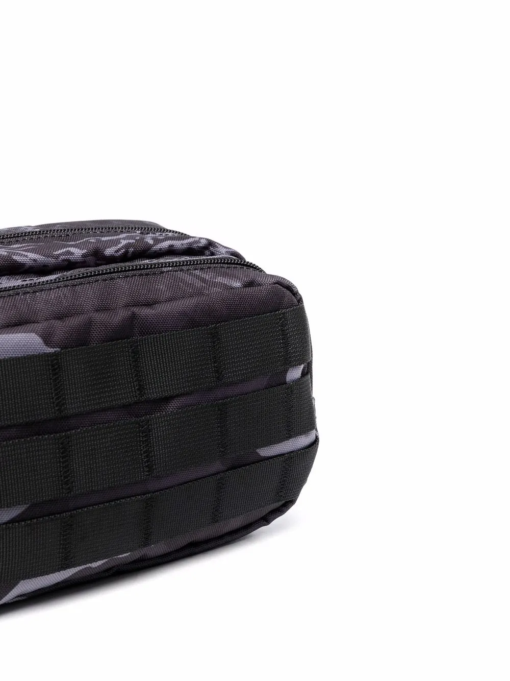 Diesel Red Tag Camouflage-print Quilted Belt Bag In 黑色