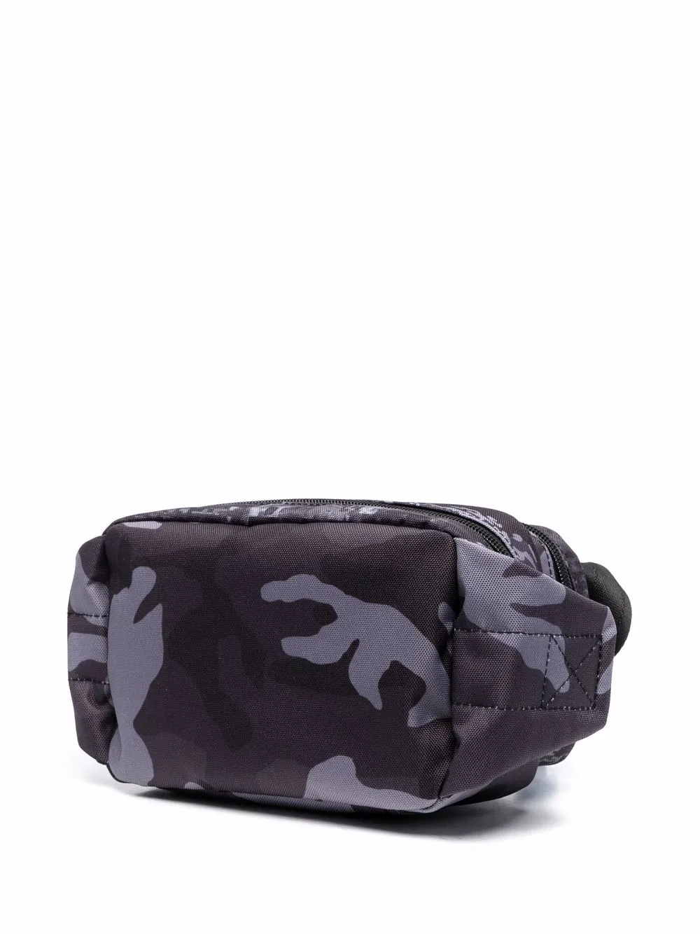 Diesel Red Tag Camouflage-print Quilted Belt Bag In 黑色