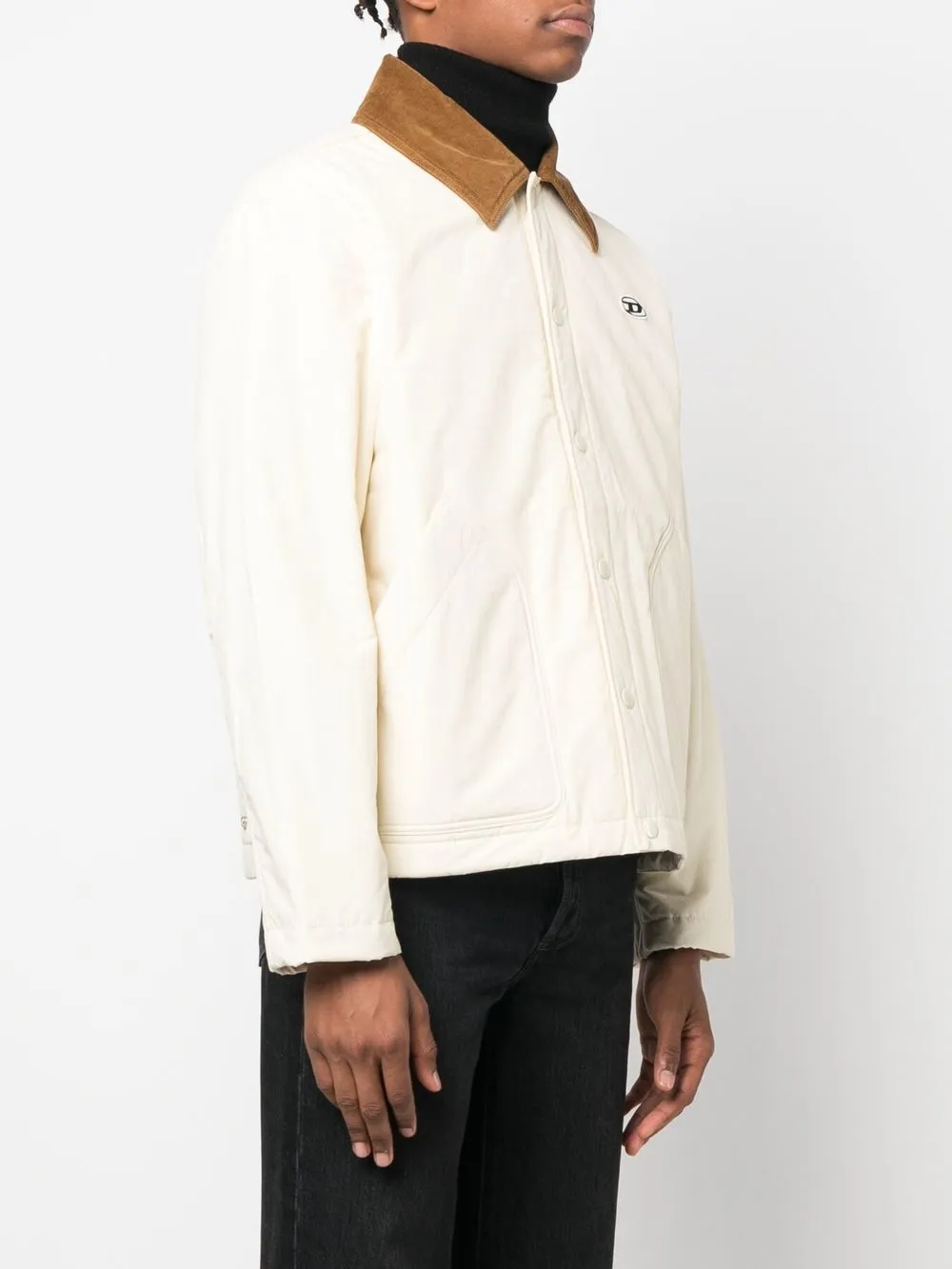 Diesel Jack met geborduurd logo Beige