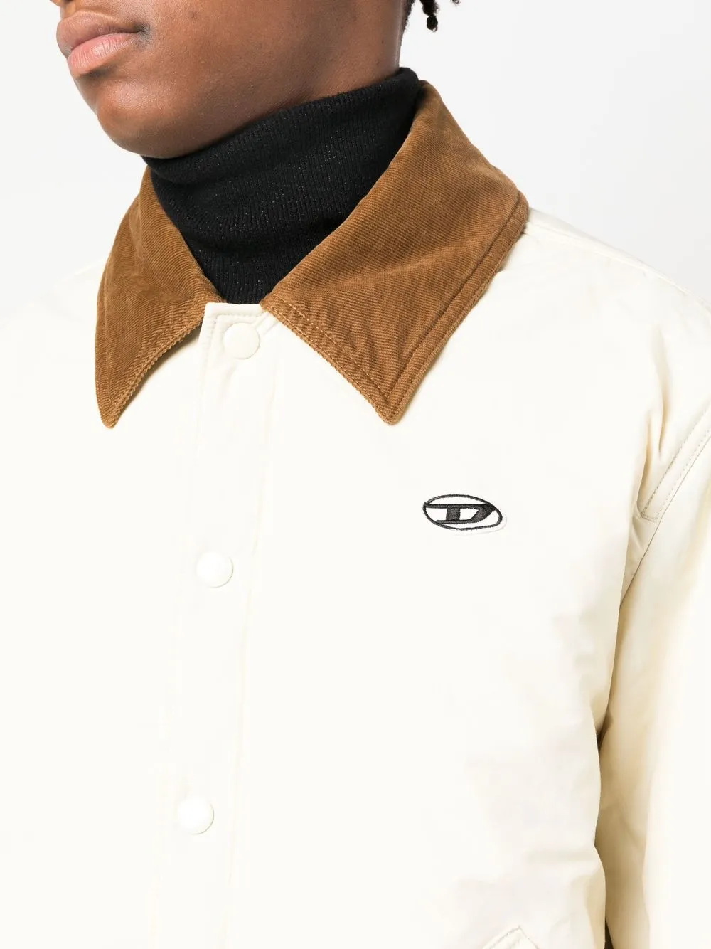 Diesel Jack met geborduurd logo Beige