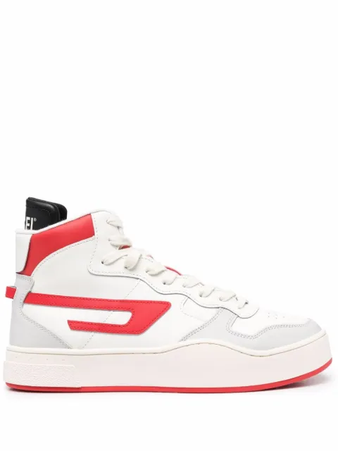 Diesel high-top lace-up trainers