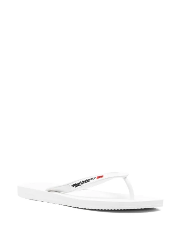 Farfetch Scarpe Infradito Bianco Infradito con stampa 