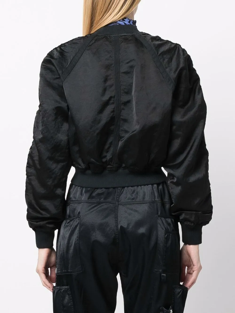 diesel cropped bomber jacket