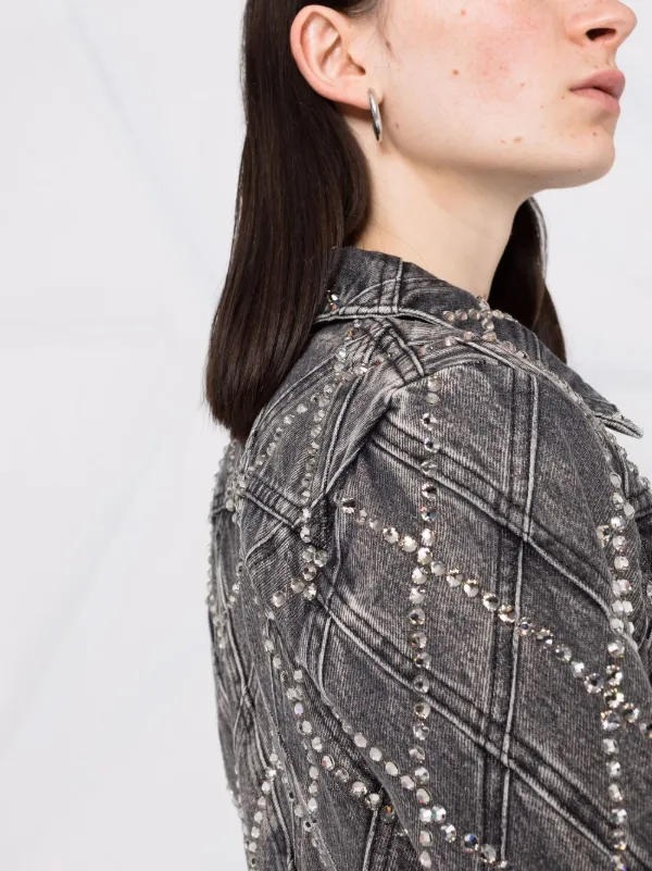 Diesel crystal-embellished Cropped 