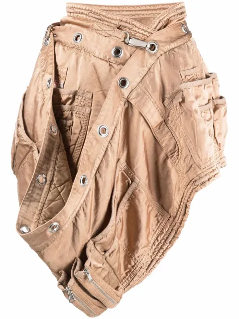 Diesel falda corta drapeada asimétrica