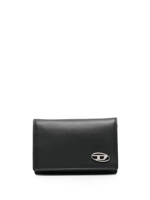 Diesel logo-plaque leather wallet