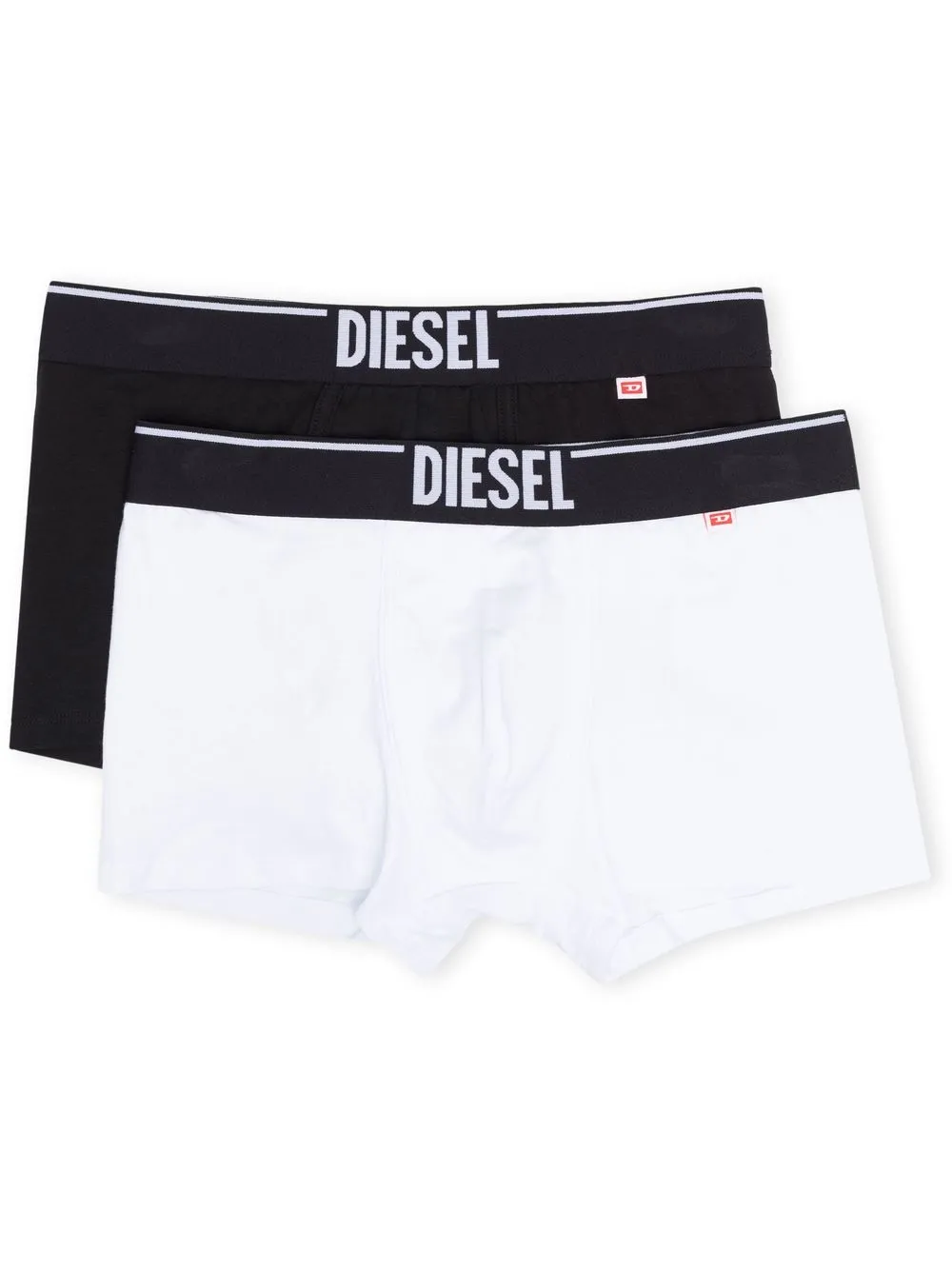 

Diesel pack de dos calzones con logo - Blanco