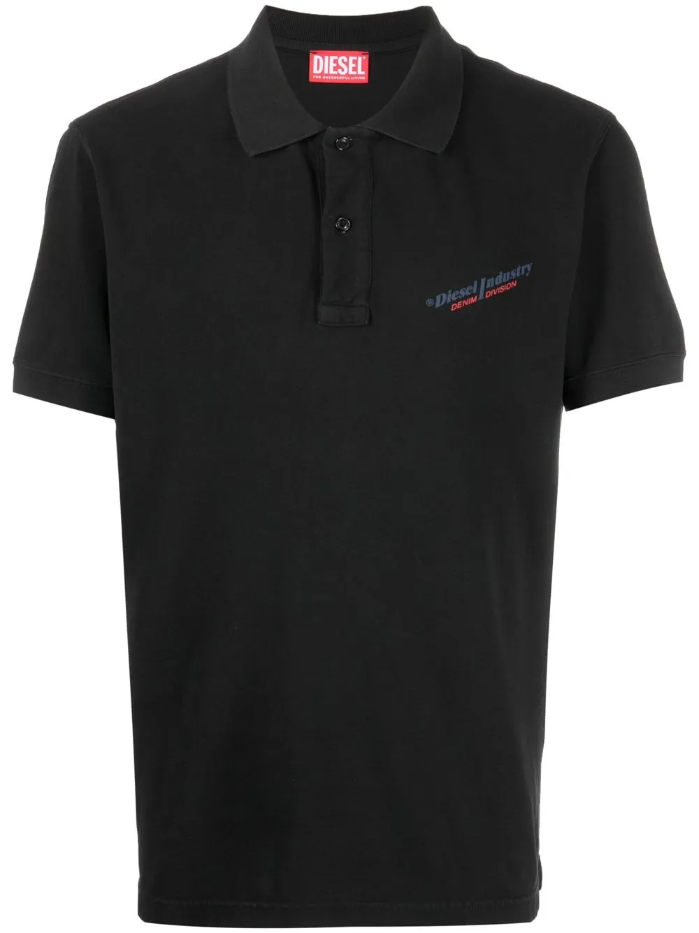 

Diesel logo-print short-sleeved polo shirt - Black