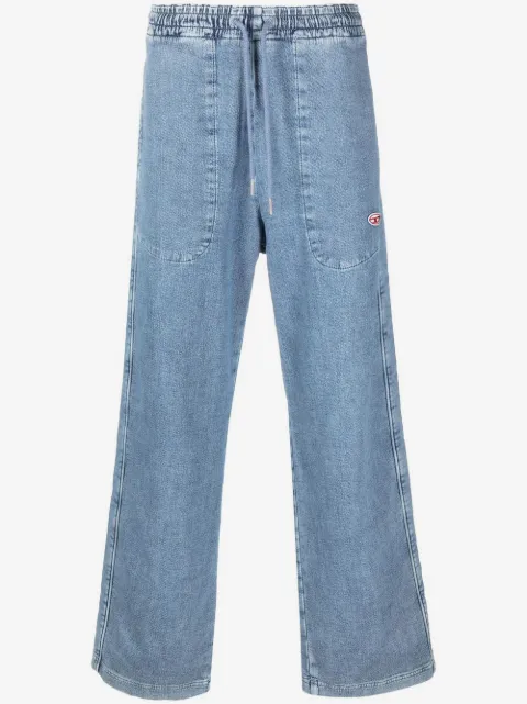 Diesel D-Martians Track 09D01 wide-leg jeans