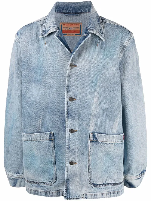 Diesel acid-wash Denim Jacket - Farfetch