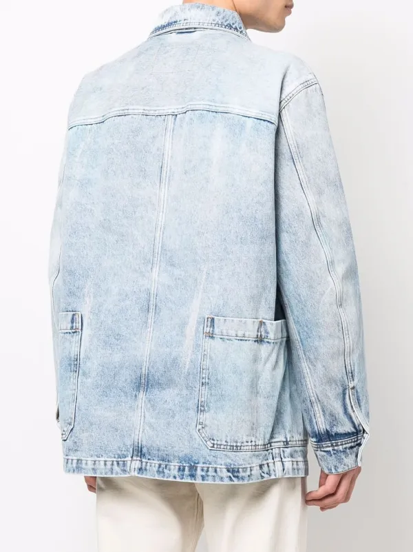 Diesel acid-wash Denim Jacket - Farfetch