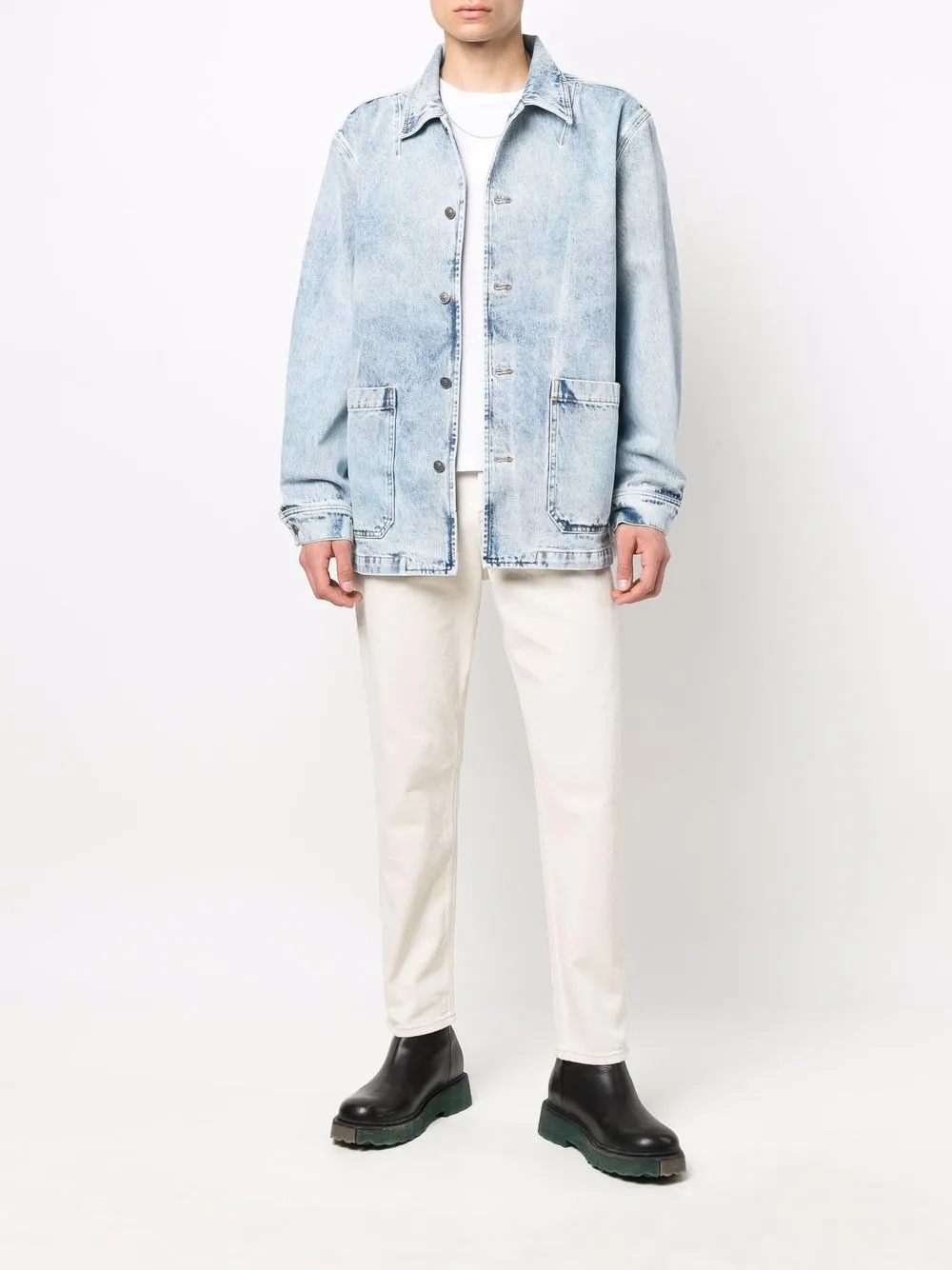 Diesel acid-wash Denim Jacket - Farfetch