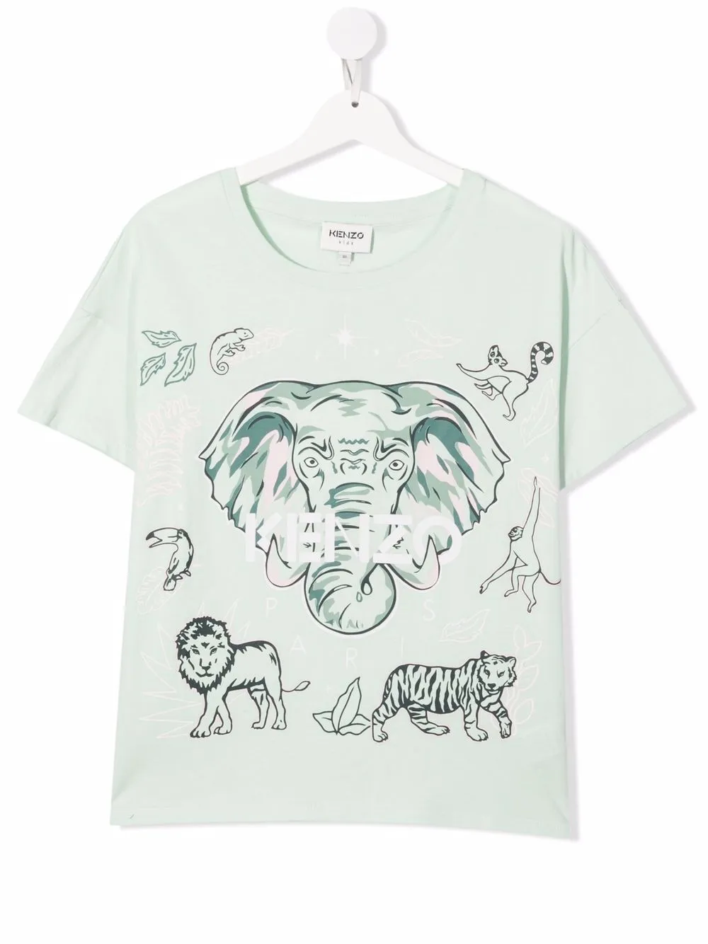 фото Kenzo kids футболка из органического хлопка с логотипом