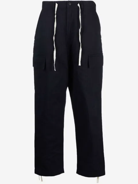 Universal Works drawstring straight-leg trousers