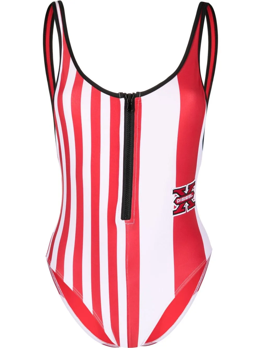 Diesel Badeanzug mit Print - Rot
