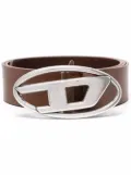 Diesel 1DR logo-buckle leather belt - Brown