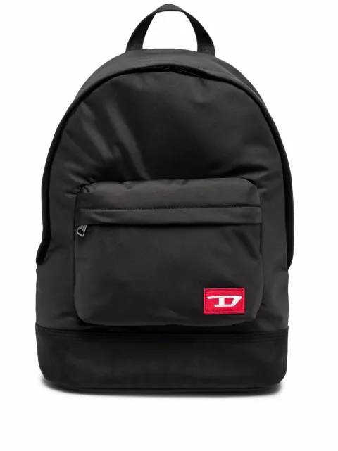 Diesel Farb logo-patch backpack