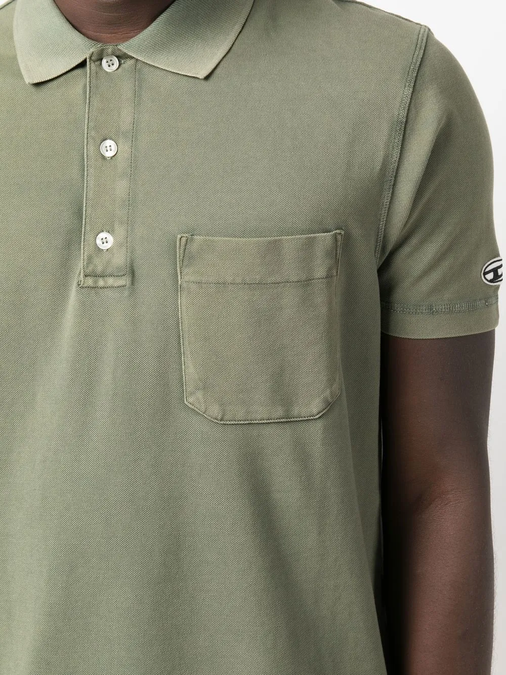Diesel Katoenen poloshirt Groen