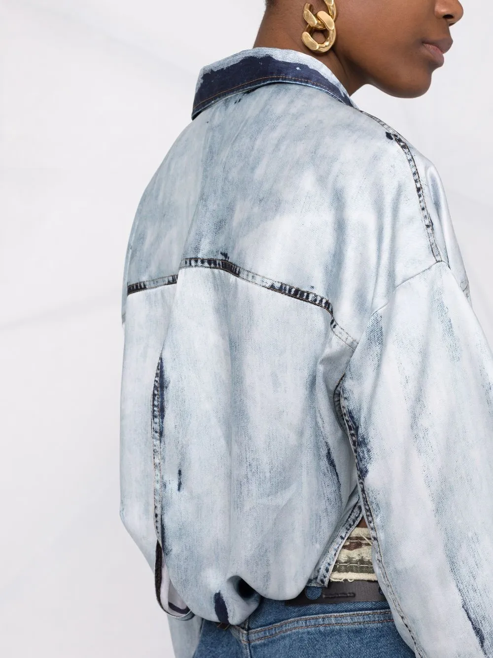  Diesel Long-sleeve Denim Shirt - Blue 