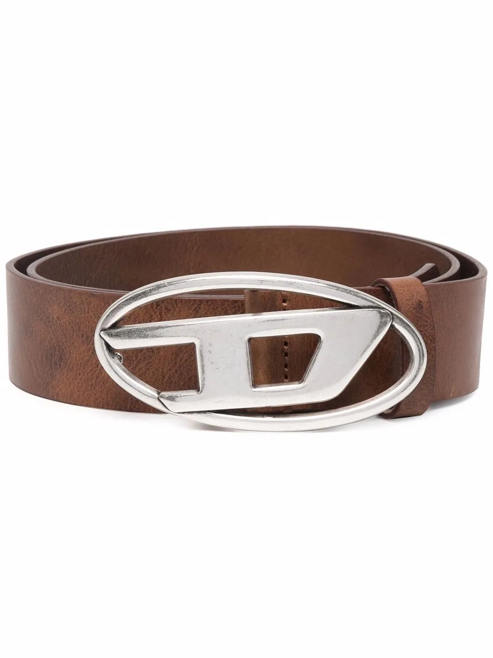 Diesel logolettering Leather Belt Farfetch
