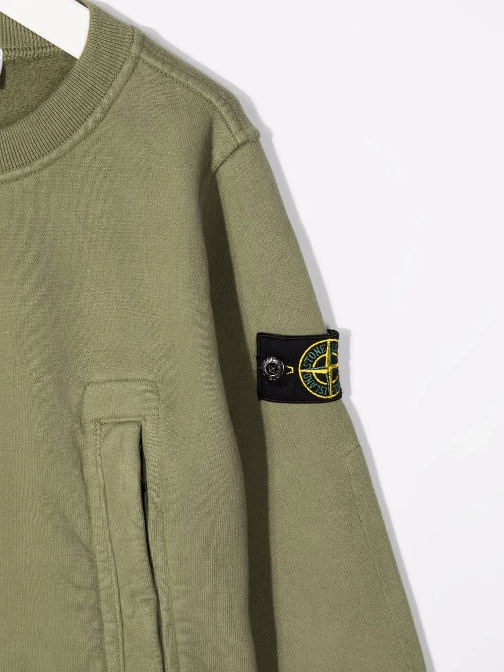 фото Stone island junior толстовка с нашивкой