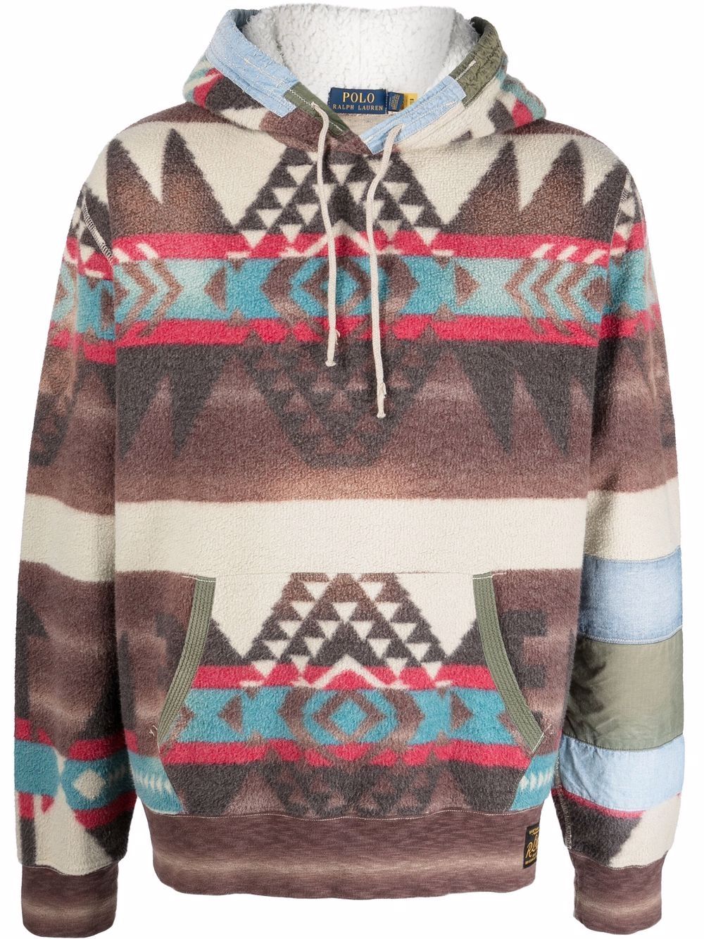 фото Polo ralph lauren худи distressed southwestern fleece