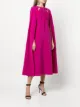 Marchesa Notte cape-detail sleeveless dress