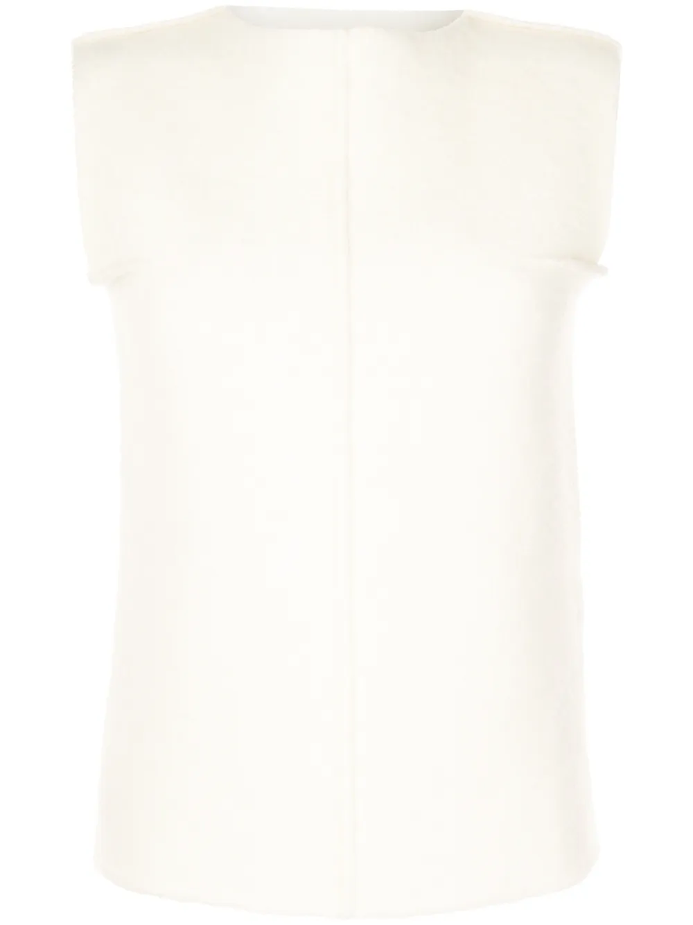

Jil Sander top tejido sin mangas - Blanco