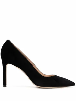 stuart weitzman black suede pumps