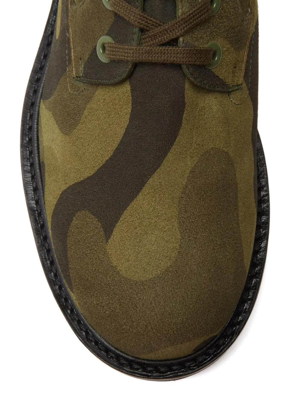 Stuart Weitzman Ande Liftie lace-up combat boots Groen