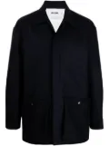 UNIFORME patched wool overshirt - Black