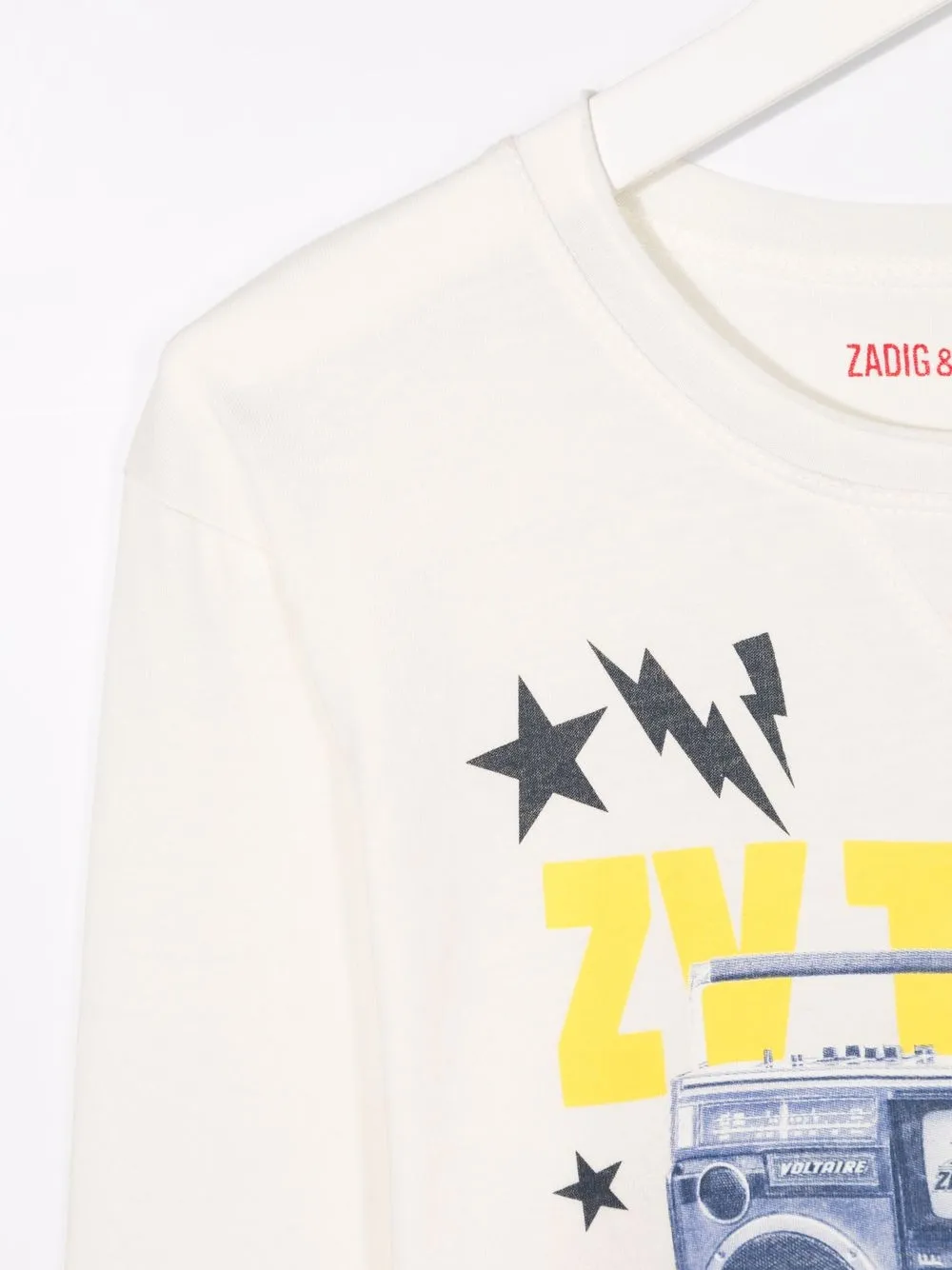 фото Zadig & voltaire kids футболка с графичным принтом