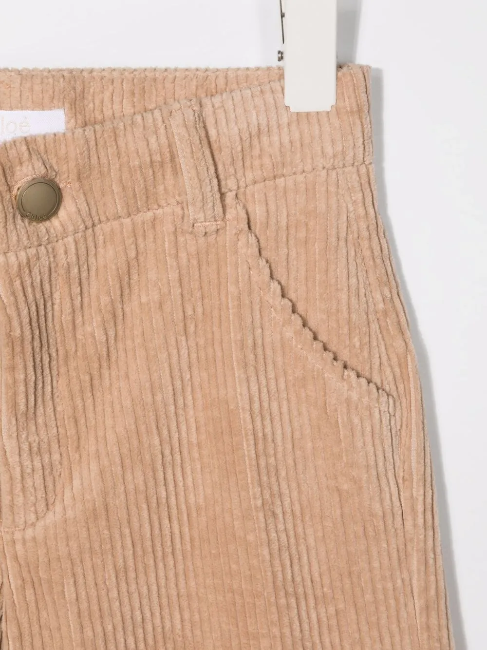 фото Chloé kids вельветовые брюки прямого кроя