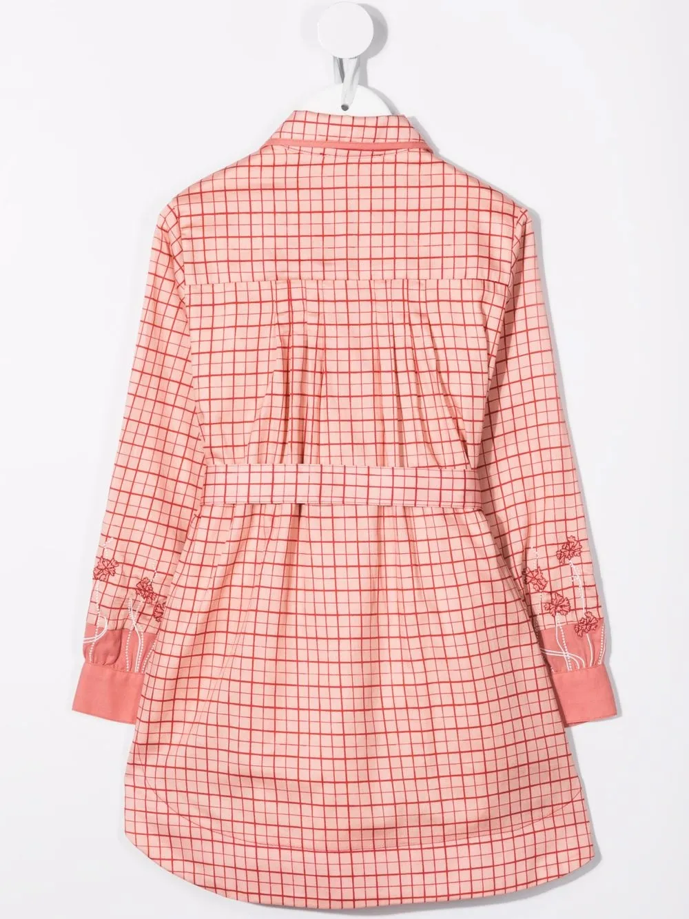 Chloé Kids Geruite blousejurk - Roze