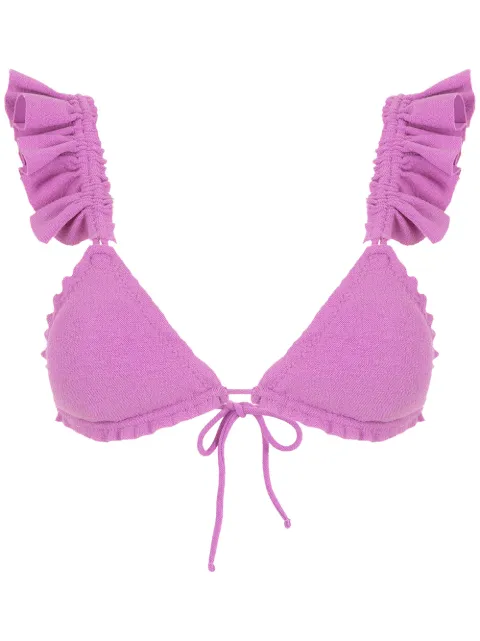 Clube Bossa Laven ruffle-embellished bikini top