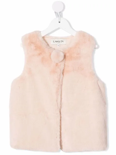 LANVIN KIDS جيليه فرو صناعي