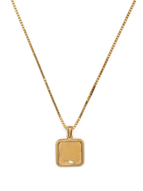 NUMBERING gold-plated sterling silver pendant necklace
