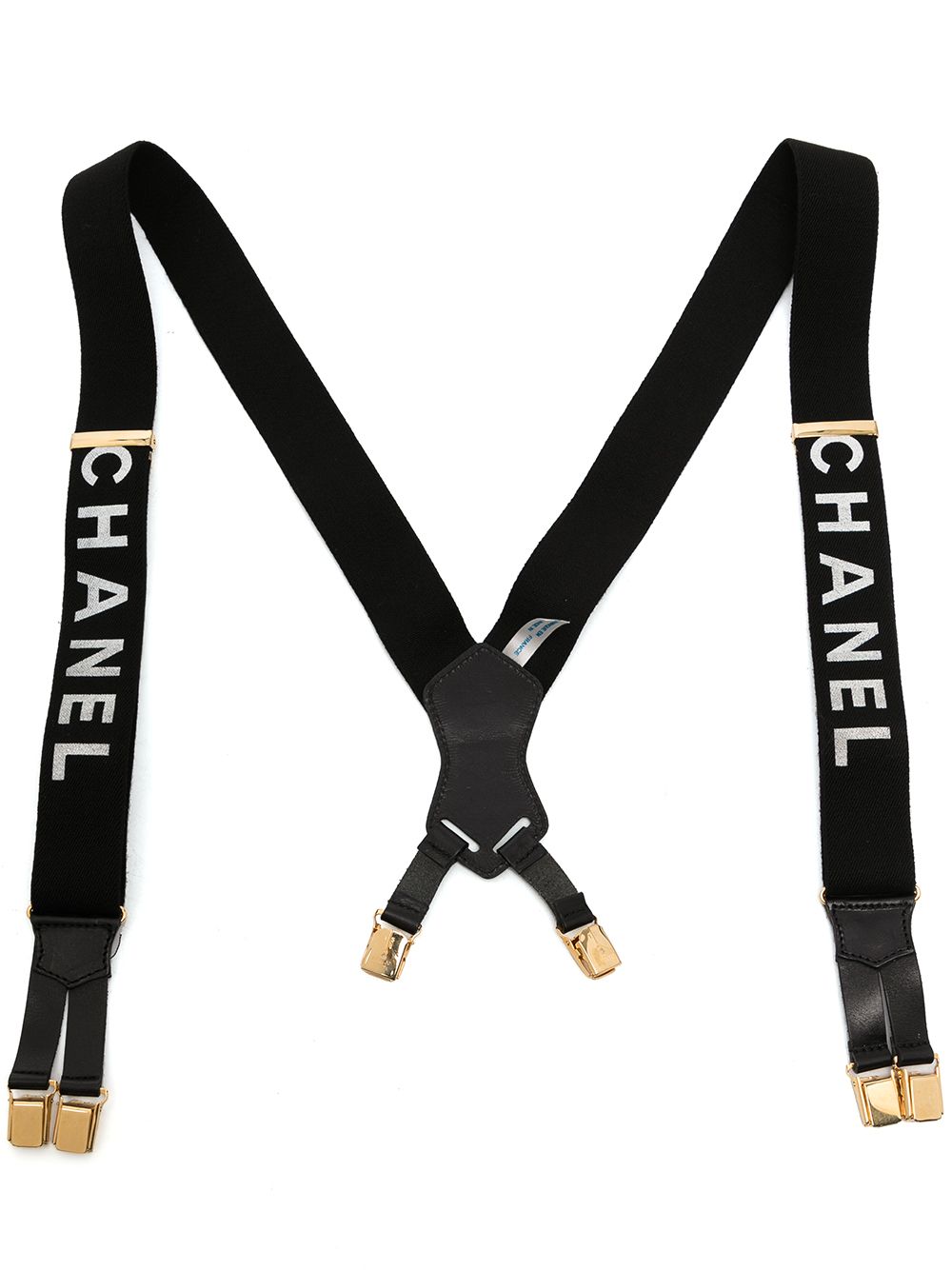 1997 logo-print suspenders