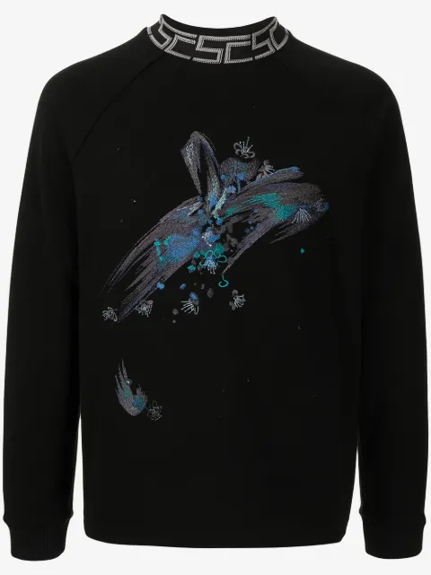 SHIATZY CHEN embroidered mock-neck sweatshirt 