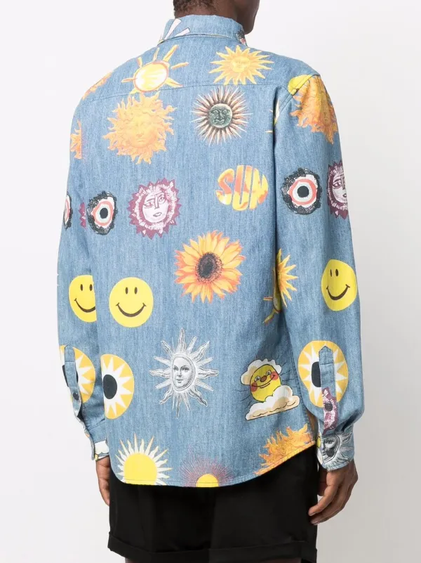 Moschino graphic-print Denim Shirt 
