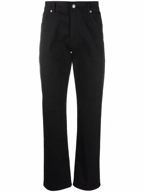 logo-print straight-leg trousers