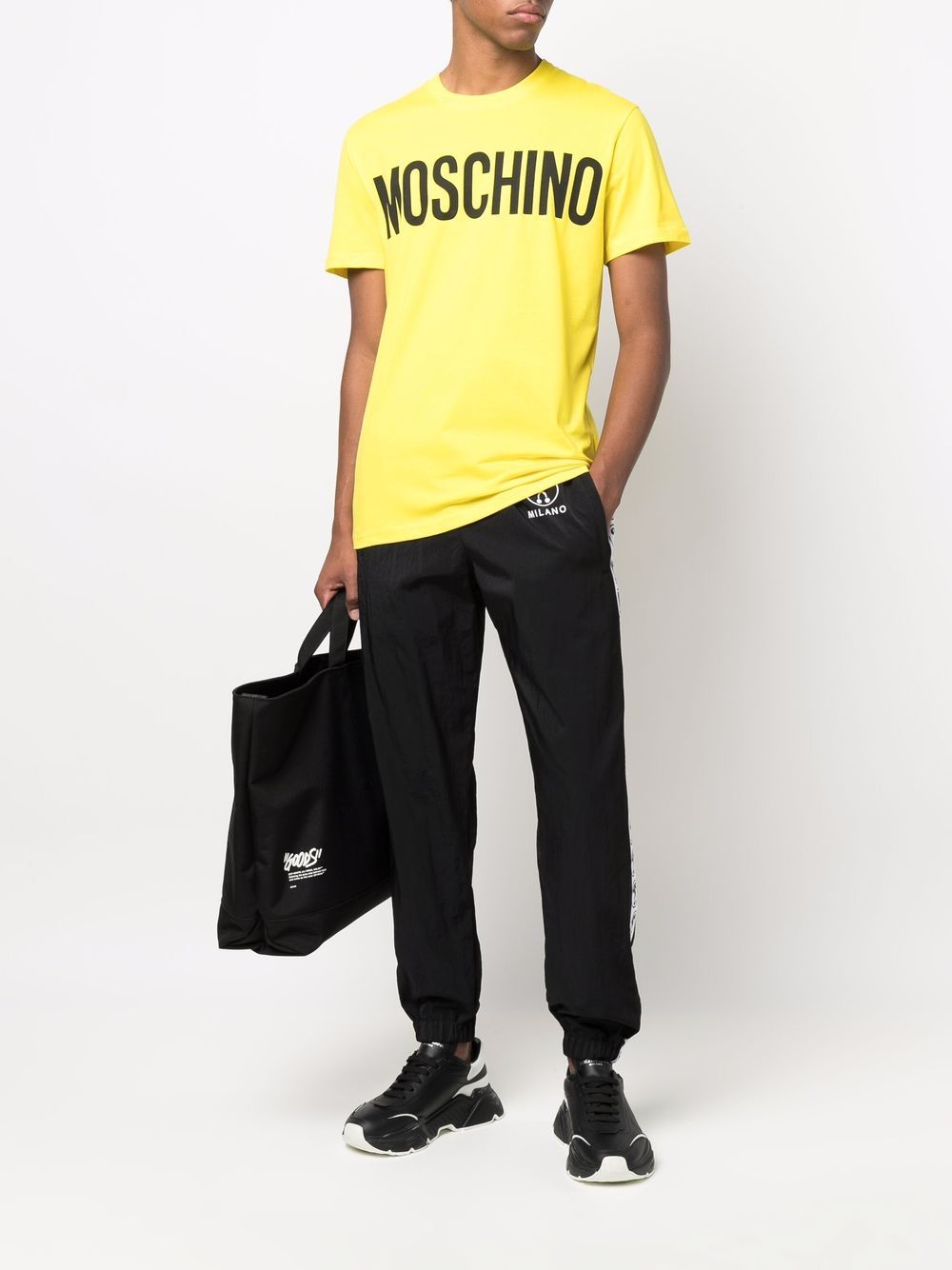 Moschino Broek met toelopende pijpen - Zwart