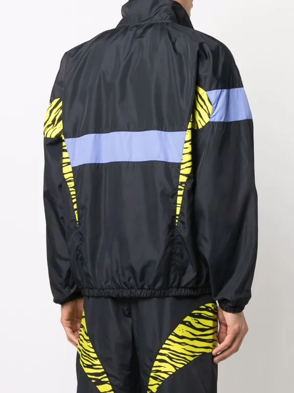 Moschino ハタフライフレムメカネ MOS600 000 Moschino Panelled Zebra Windbreaker | Black | FARFETCH