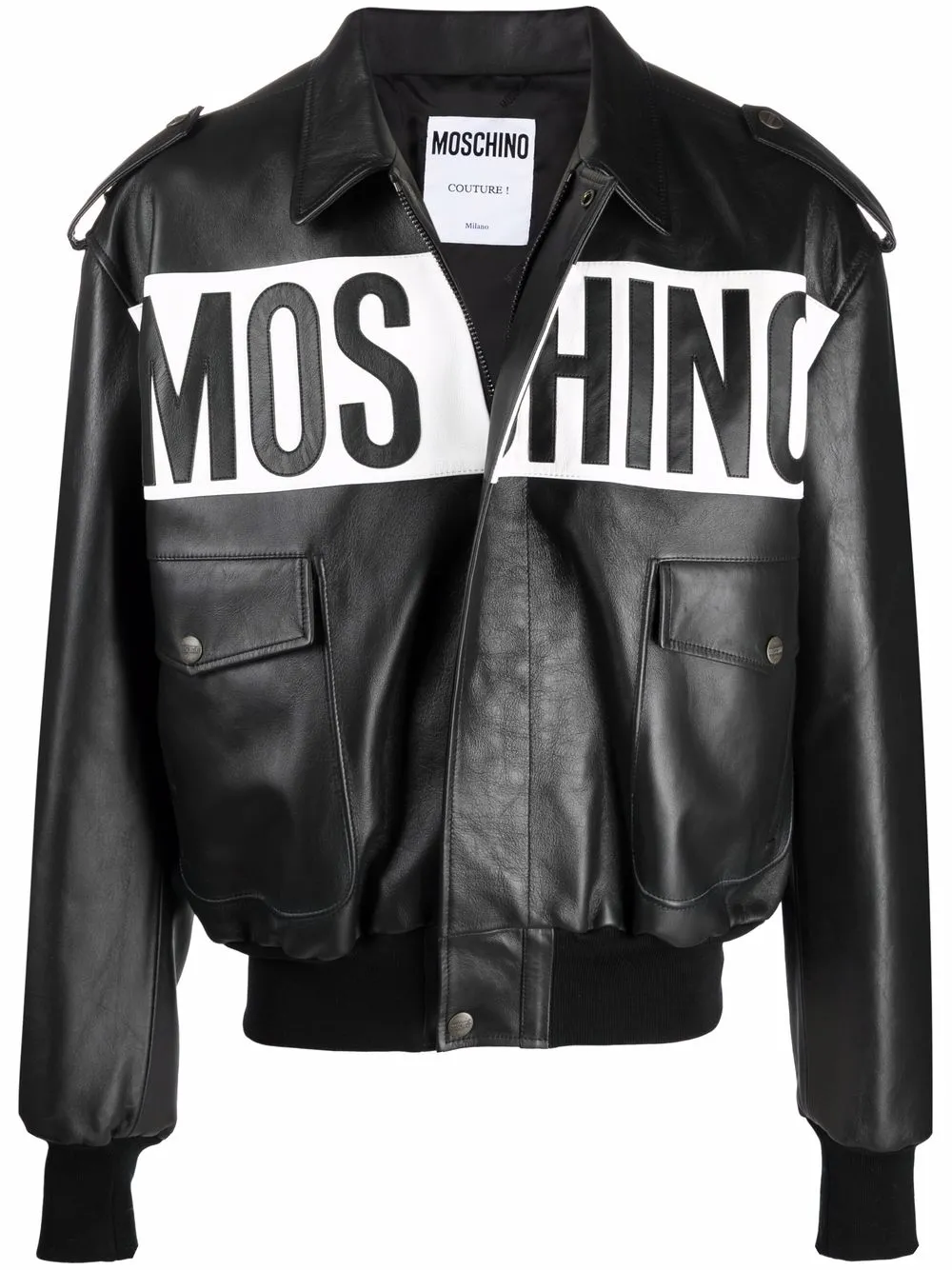 Moschino モスキーノ レザージャケット - Farfetch