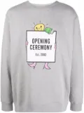 Opening Ceremony lightbulb box-logo print hoodie - Grey